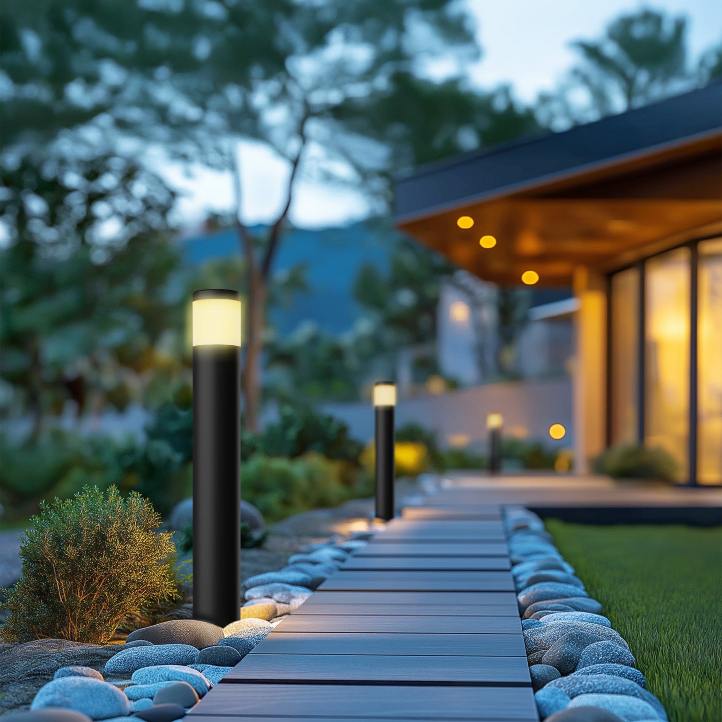 LED STELLA COLUMN GU10 6W Bodenleuchte 450lm Stehleuchte IP44 grau 3000-6000K CCT