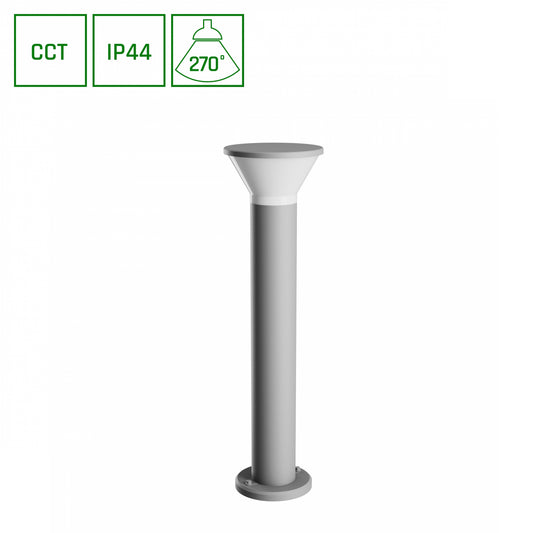 LED STELLA ROUND GU10 6W Bodenleuchte 450lm 270° Stehleuchte 230V Außen IP44 grau 3000-6000K CCT