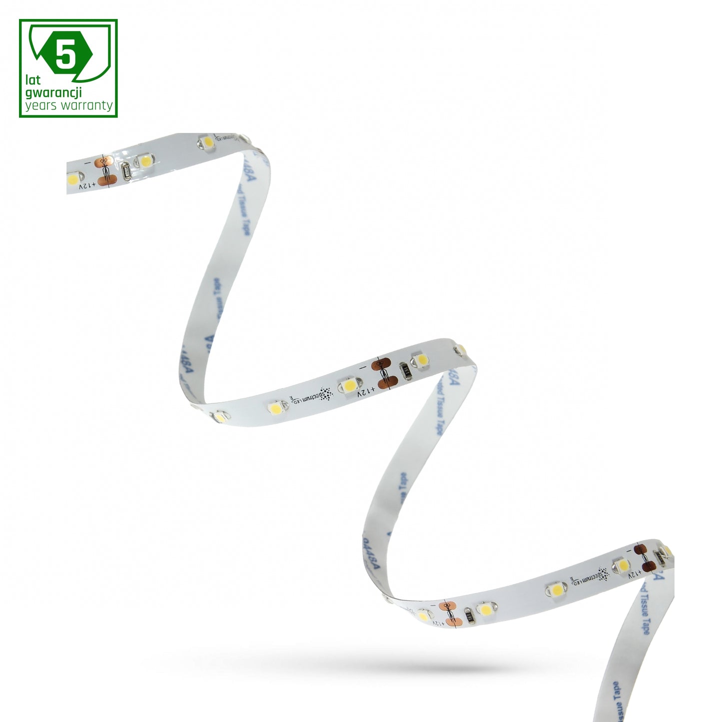 LED Streifen 18W Strip 5m 1500lm 120° IP20 12V Kaltweiss 6000K DIMMBAR
