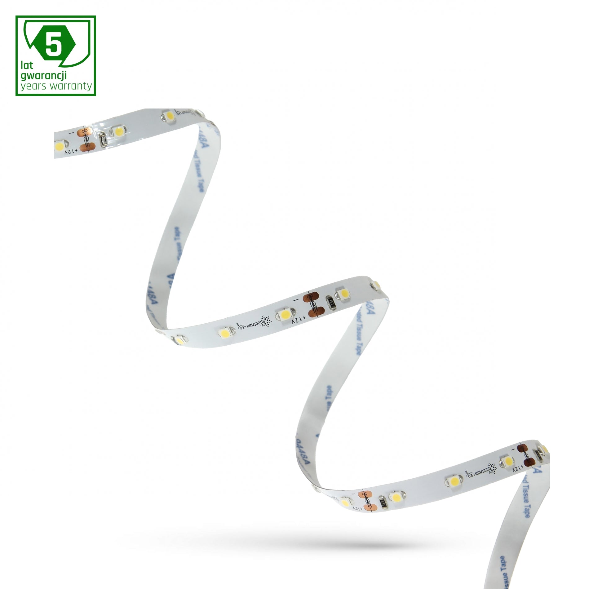 LED Streifen 18W Strip 5m 1500lm 120° IP20 12V Kaltweiss 6000K DIMMBAR