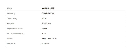 LED Streifen 35W Strip 5m 120° IP20 12V RGB DIMMBAR