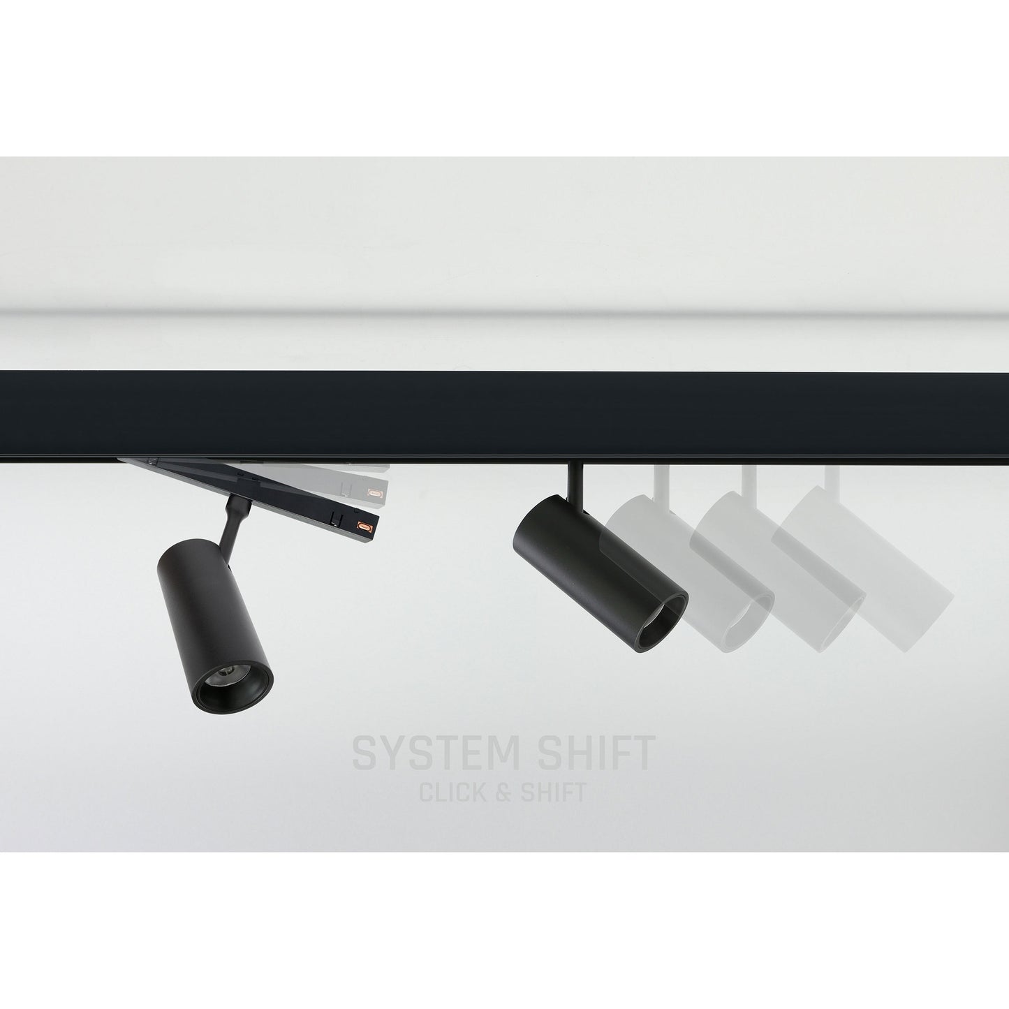 LED SYSTEM CCT Shift Spot S 6W 48V Schienensystem 24° Stromschienenstrahler 555lm schwarz 2700-4000K CCT