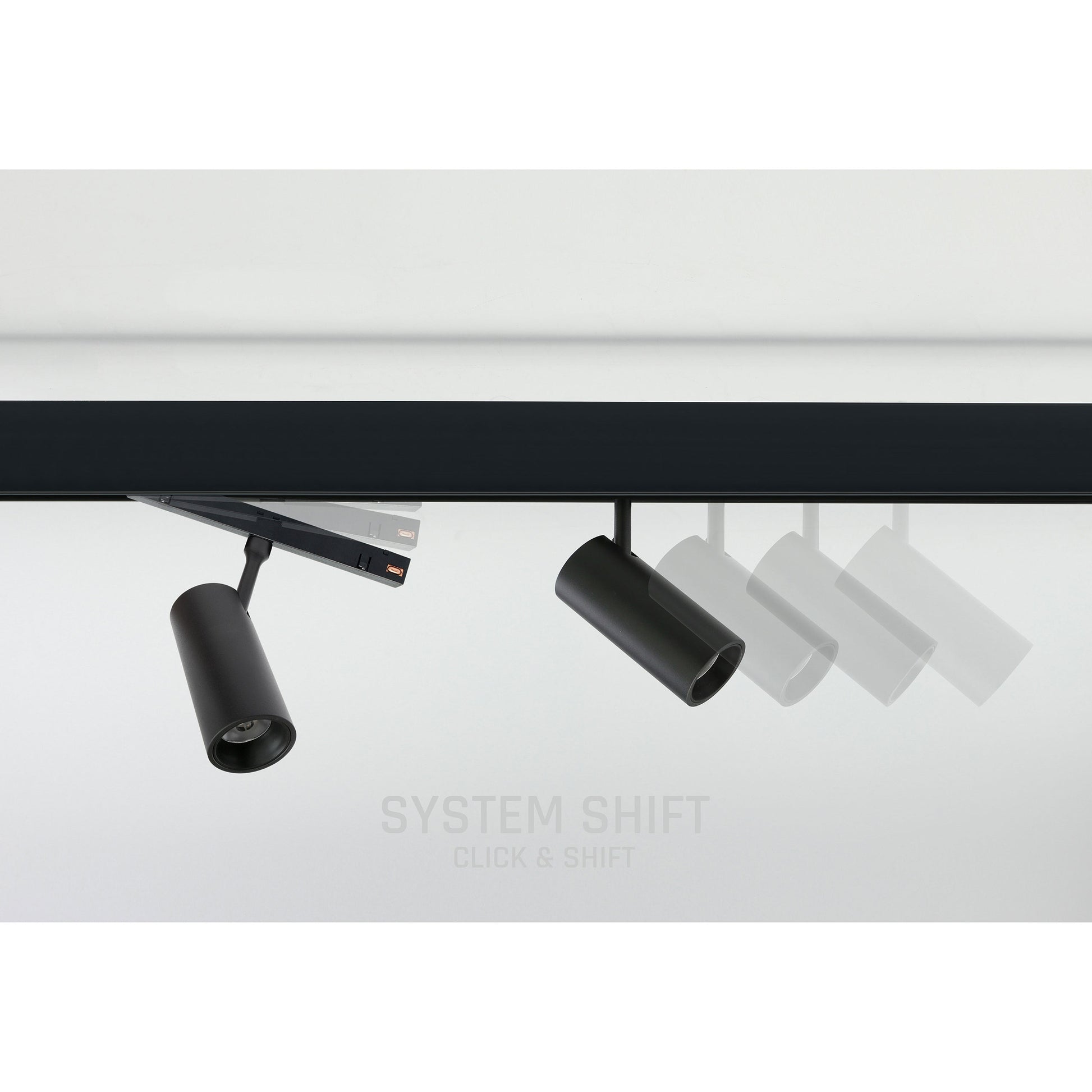 LED SYSTEM CCT Shift Spot S 6W 48V Schienensystem 24° Stromschienenstrahler 555lm schwarz 2700-4000K CCT
