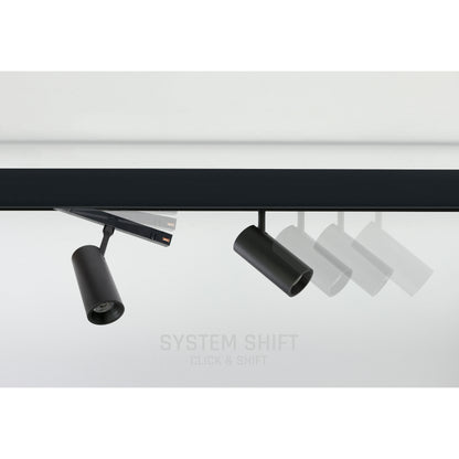 LED SYSTEM CCT Shift Spot S 6W 48V Schienensystem 24° Stromschienenstrahler 555lm schwarz 2700-4000K CCT