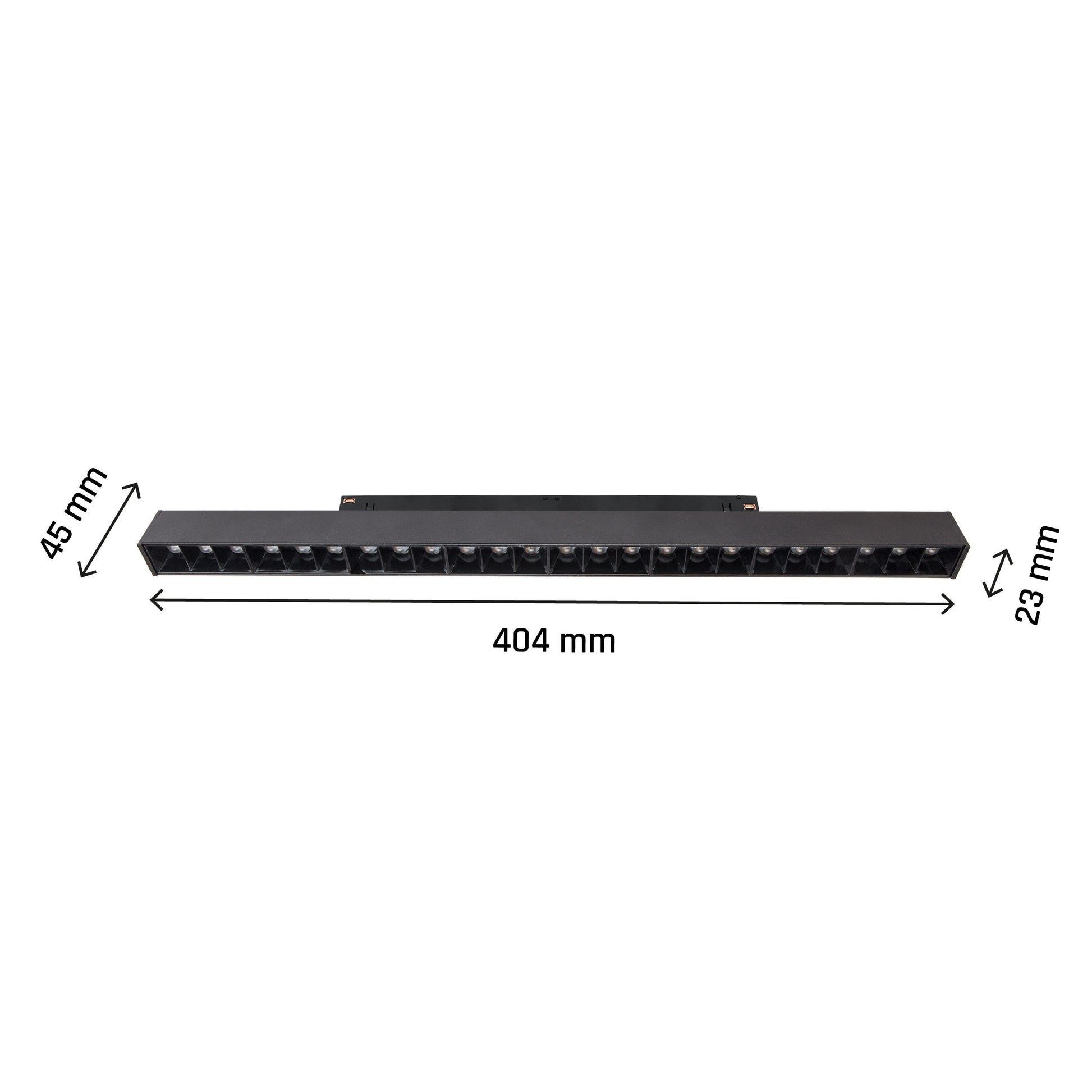 LED SYSTEM Shift CCT GRID L 22W 48V Schienensystem Switch 35° UGR&lt;19 2250lm schwarz 2700-4000K CCT