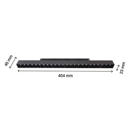 LED SYSTEM Shift CCT GRID L 22W 48V Schienensystem Switch 35° UGR&lt;19 2250lm schwarz 2700-4000K CCT