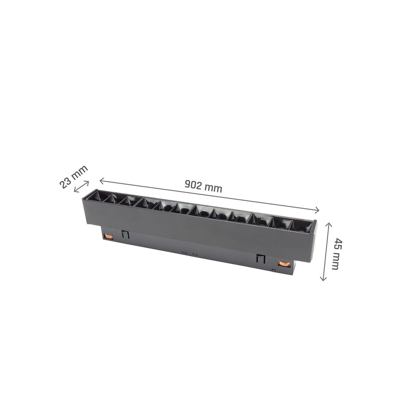 LED SYSTEM Shift GRID S 12W 48V Schienensystem 35° Stromschienenstrahler 1200lm schwarz Warmweiss 3000K