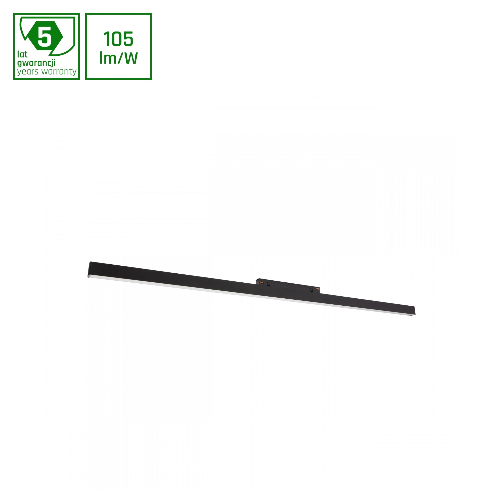 LED SYSTEM Shift Line L 22W 48V Schienensystem 100° Stromschienenstrahler 2300lm schwarz Warmweiss 3000K