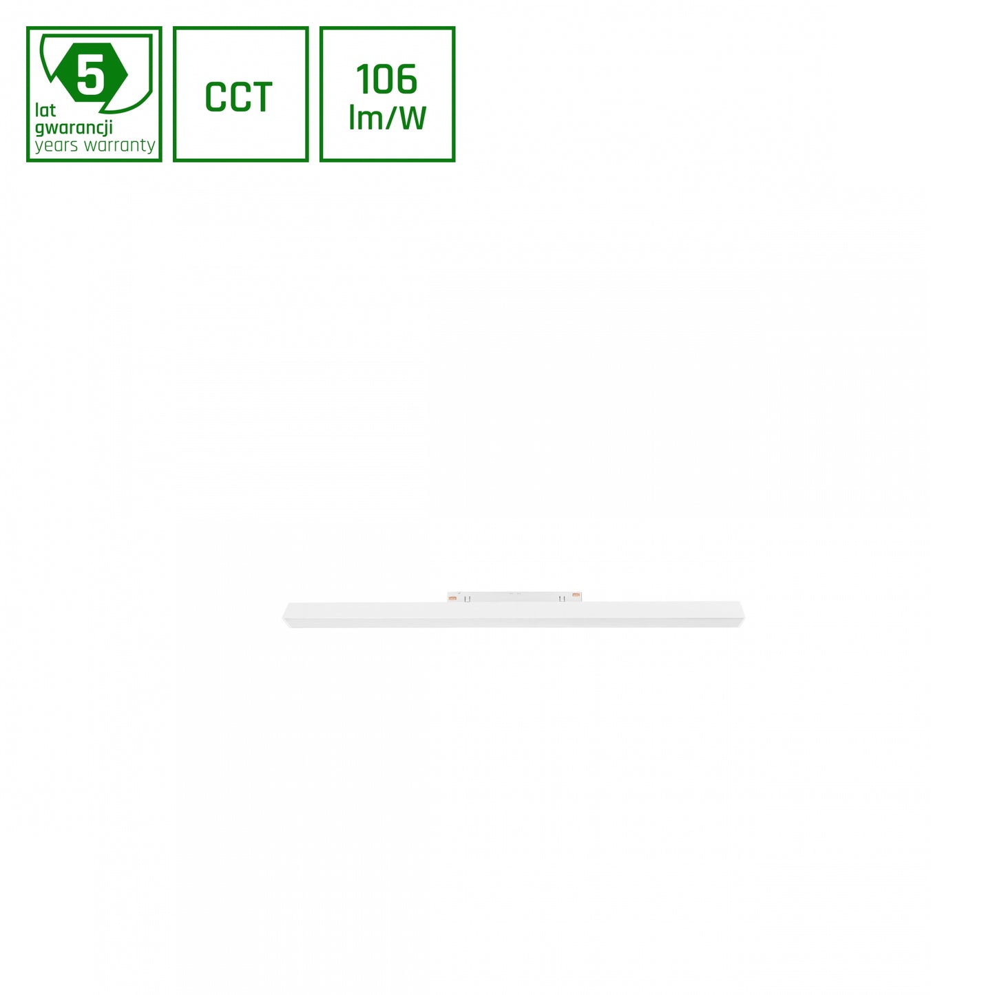 LED SYSTEM Shift Line M 17W 48V Schienensystem 100° Stromschienenstrahler 1800lm weiss 2700-4000K CCT