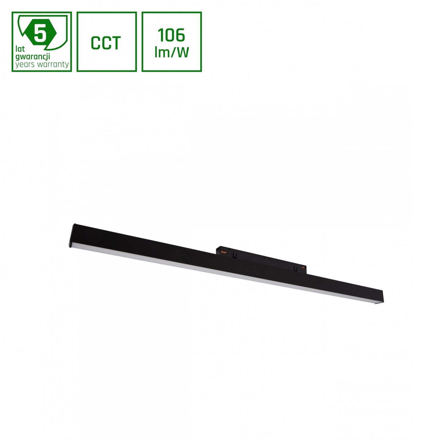 LED SYSTEM Shift Lines M 17W 48V Schienensystem 100° Stromschienenstrahler 1800lm schwarz 2700-4000K CCT
