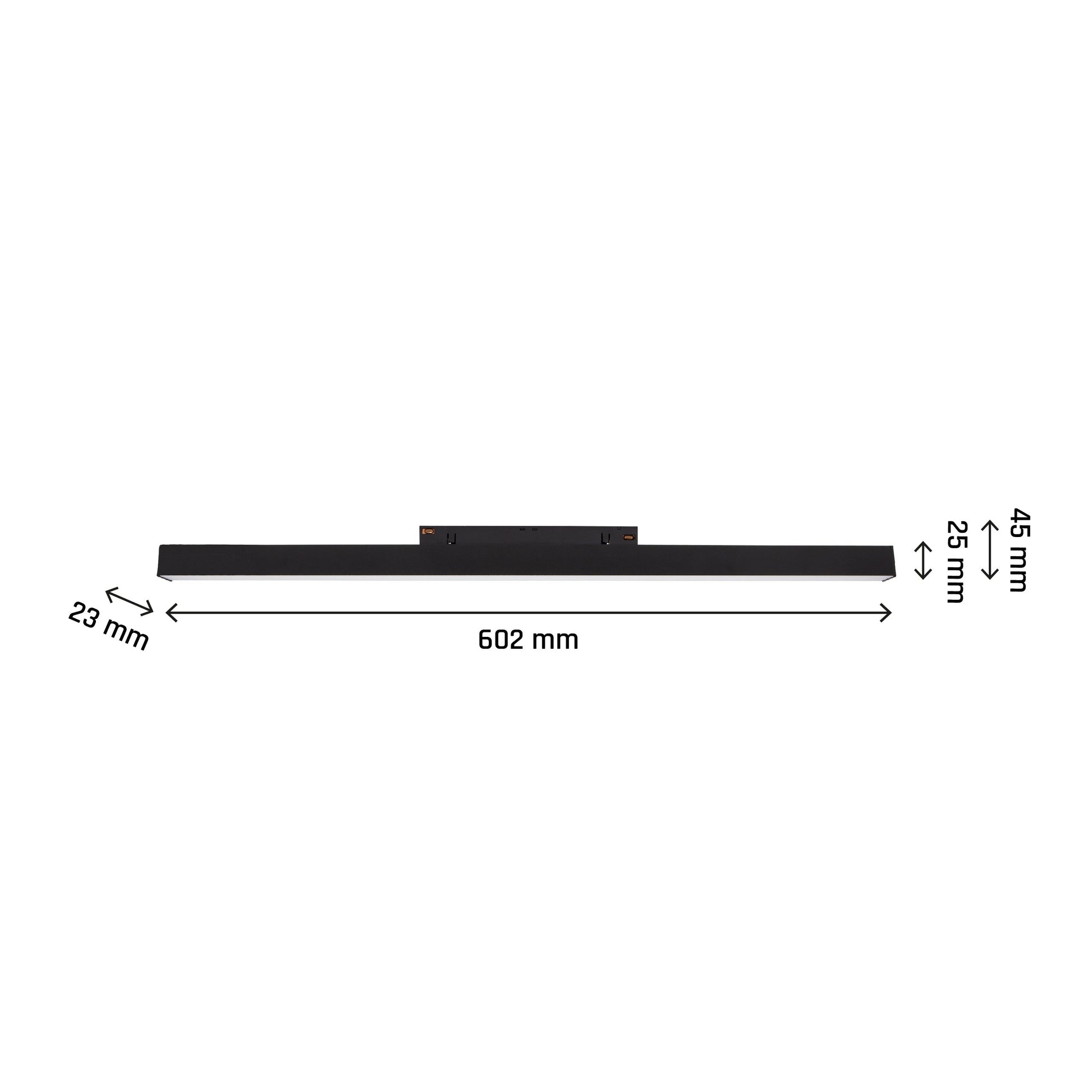 LED SYSTEM Shift Lines M 17W 48V Schienensystem 100° Stromschienenstrahler 1800lm schwarz 2700-4000K CCT