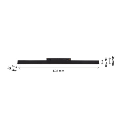 LED SYSTEM Shift Lines M 17W 48V Schienensystem 100° Stromschienenstrahler 1800lm schwarz 2700-4000K CCT