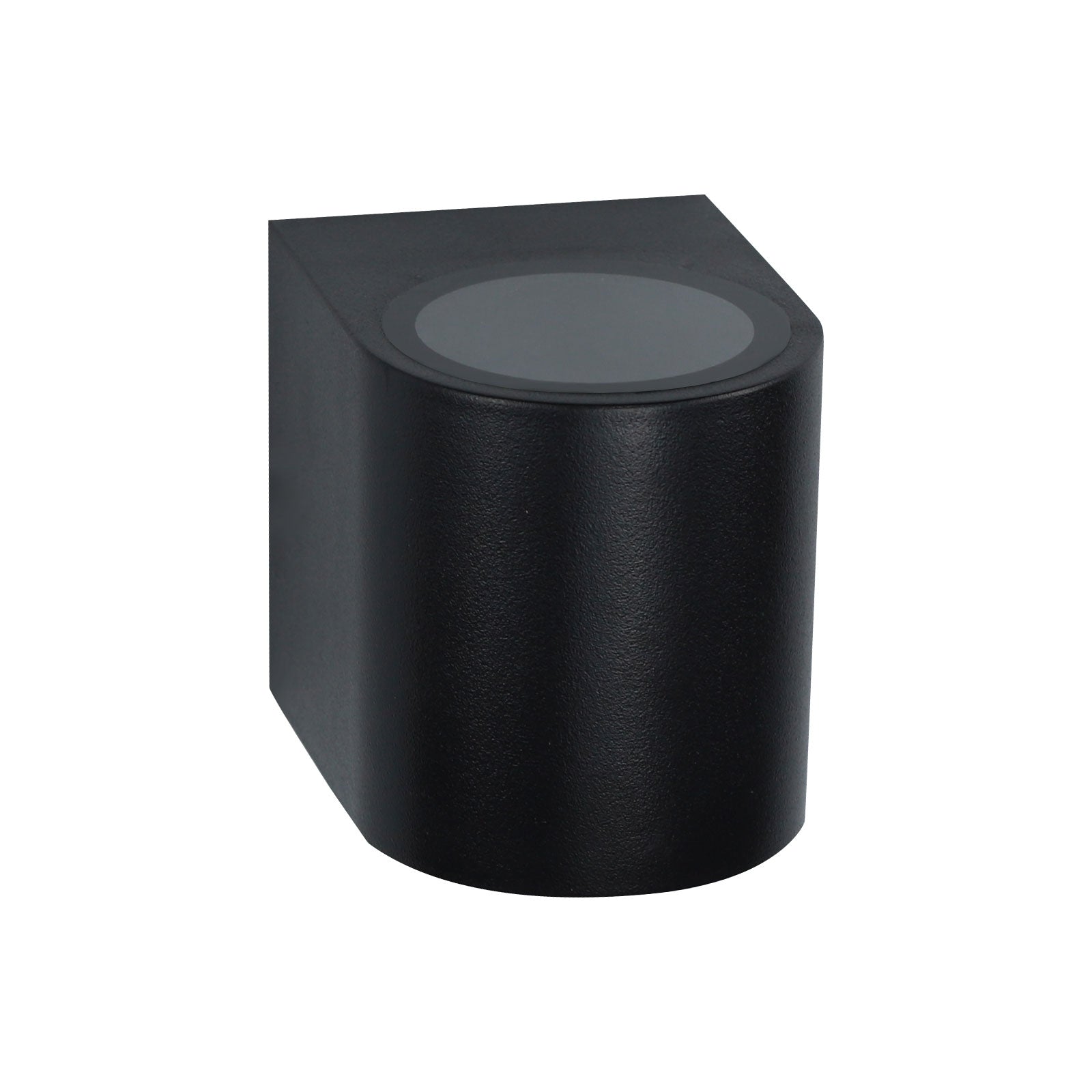 LED Wandleuchte PARETE GU10 Außenleuchte schwarz IP54 max. 6W rund