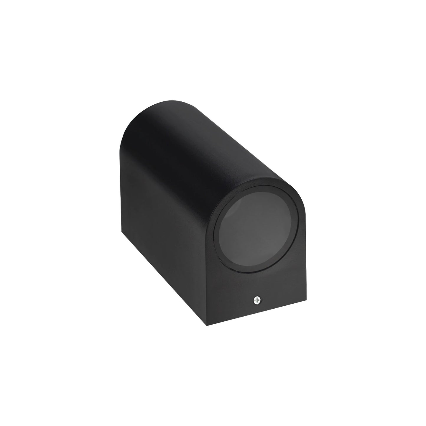LED Wandleuchte PARETE GU10 Außenleuchte schwarz IP54 Up &amp; Down max. 2x6W rund
