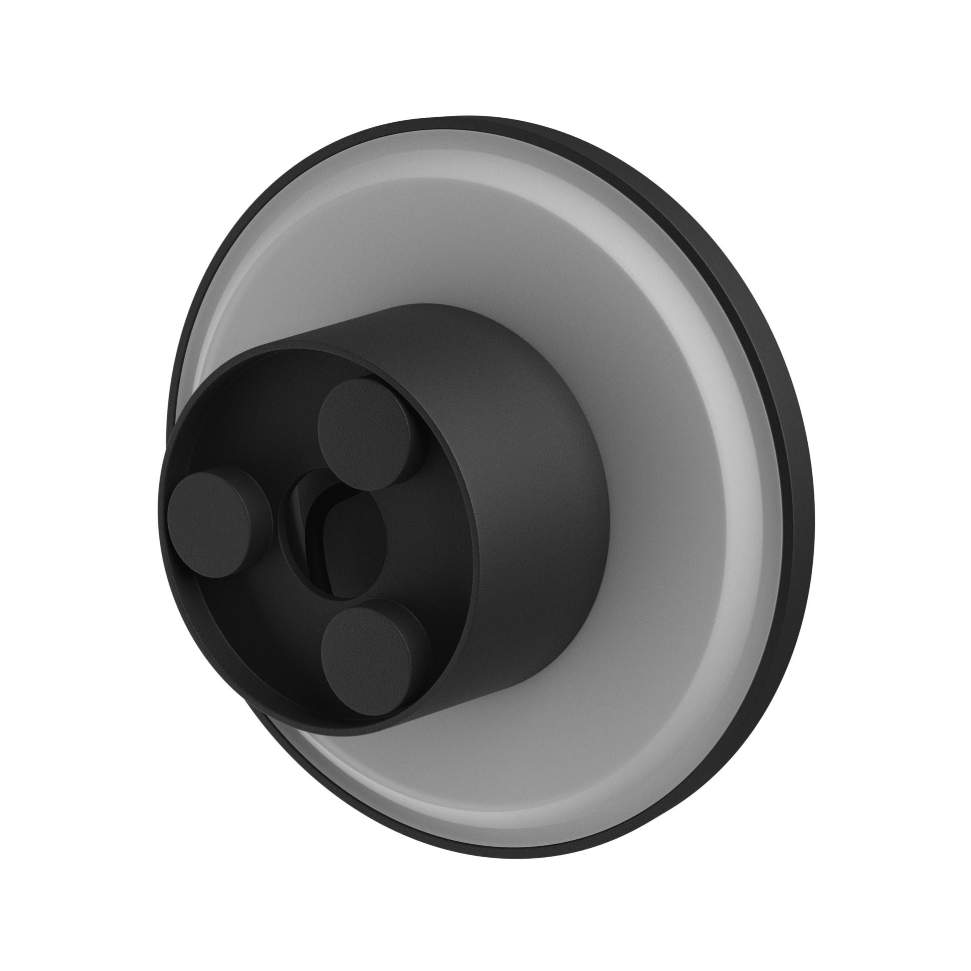 LED Wandleuchte PIATTA 12W Aussenleuchte 1500lm schwarz IP44 rund CCT 3000-6000K