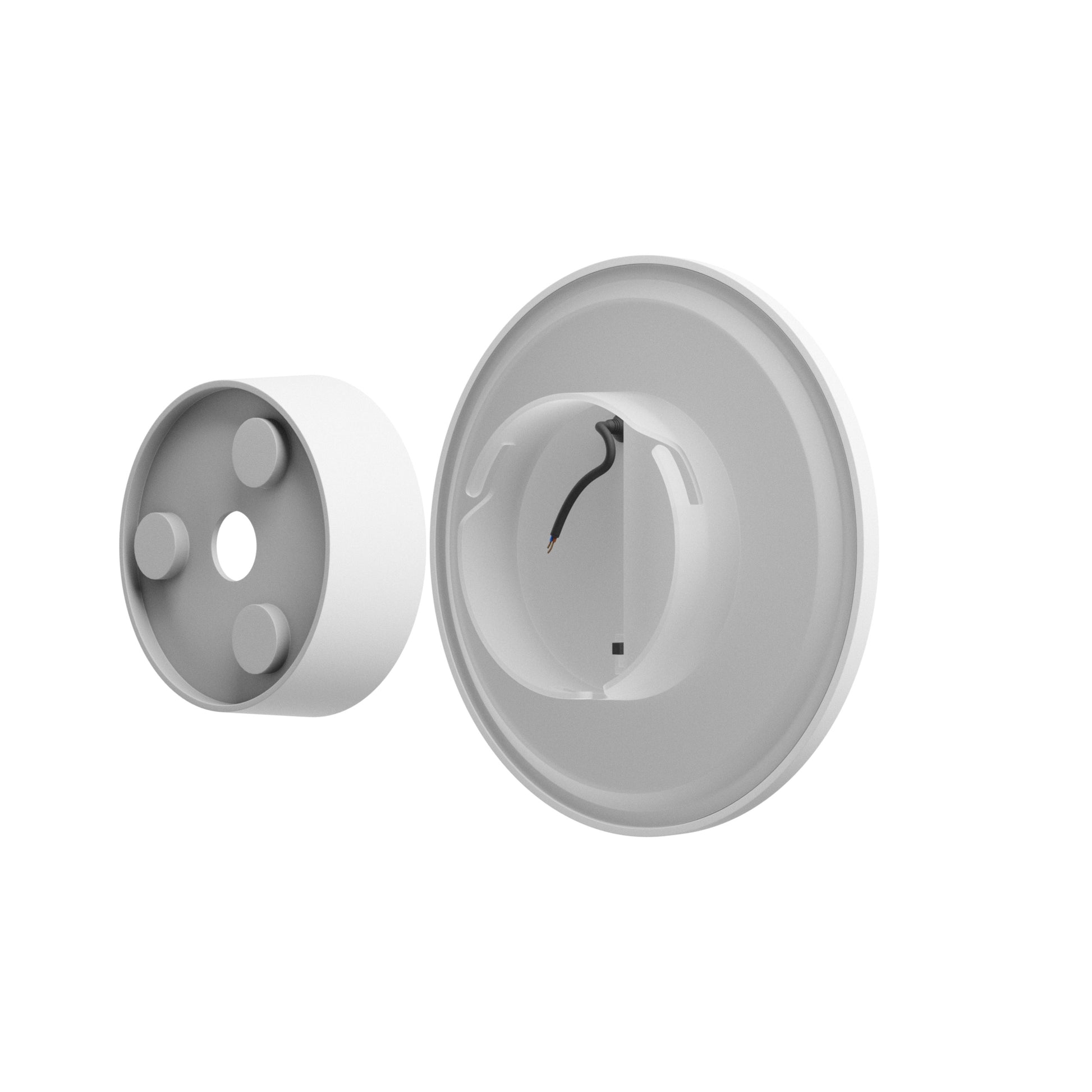 LED Wandleuchte PIATTA 12W Aussenleuchte 1500lm weiss IP44 rund CCT 3000-6000K