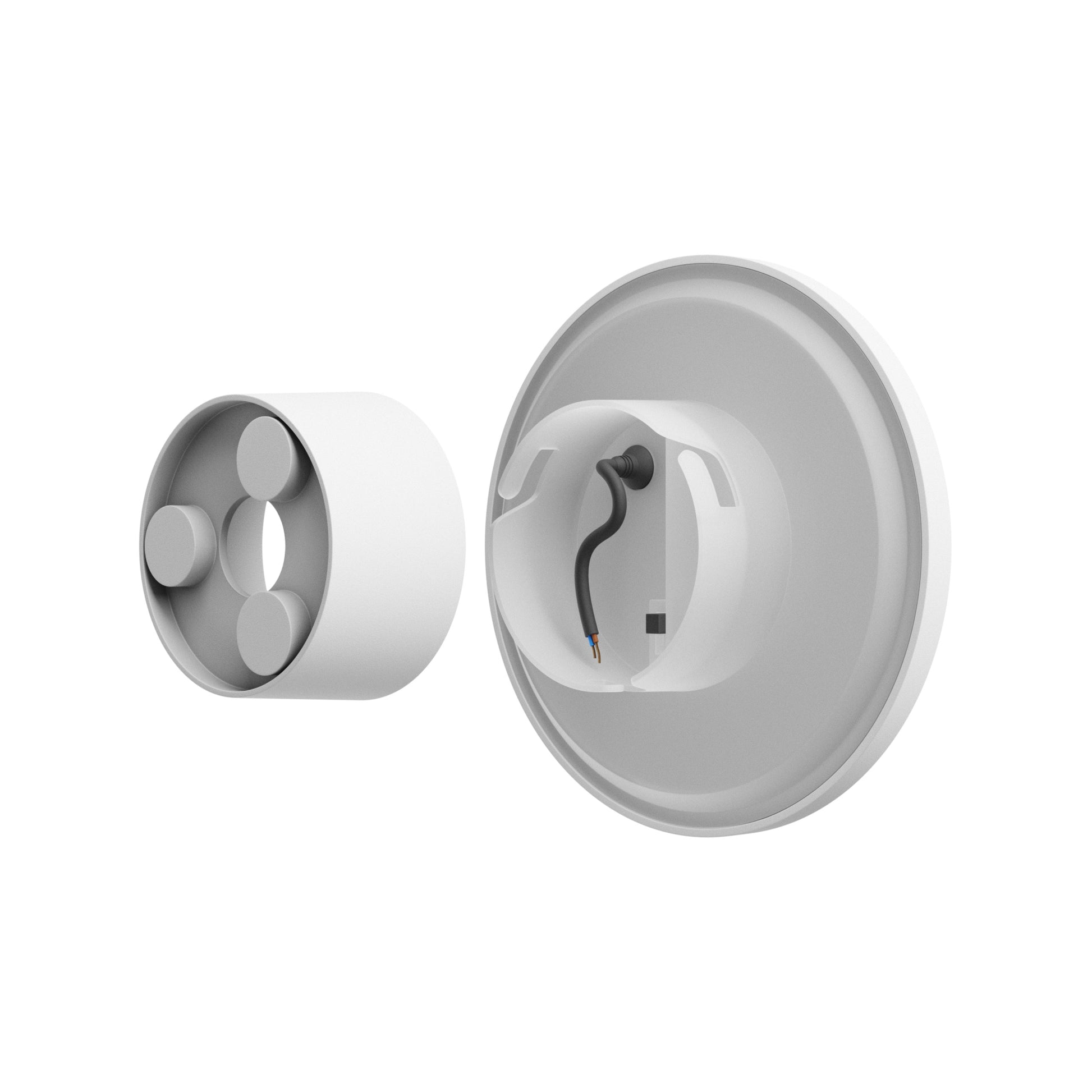 LED Wandleuchte PIATTA 12W Aussenleuchte 1500lm weiss IP44 rund CCT 3000-6000K