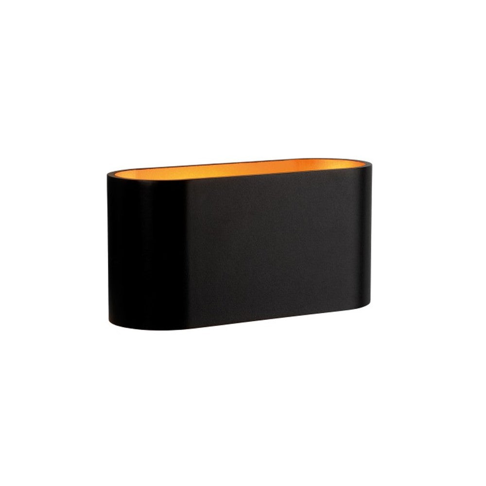 LED Wandleuchte Squalla G9 Innenleuchte schwarz matt&amp;Gold IP20 Up &amp; Down max. 6W