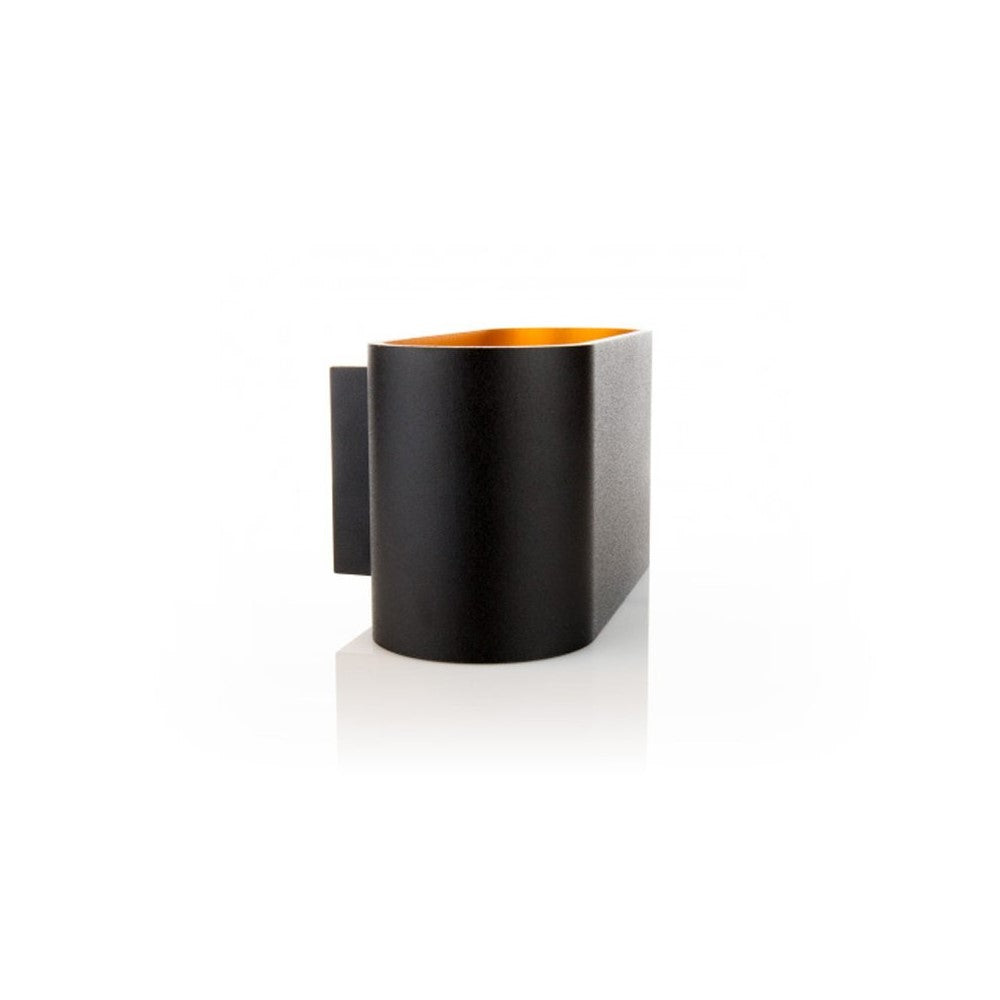 LED Wandleuchte Squalla G9 Innenleuchte schwarz matt&amp;Gold IP20 Up &amp; Down max. 6W