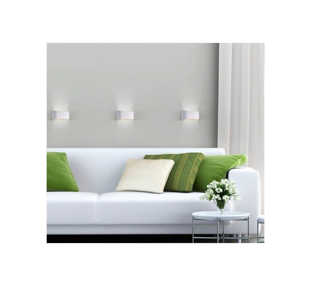 LED Wandleuchte SQUALLA G9 Innenleuchte weiss IP20 Up &amp; Down max. 10W oval