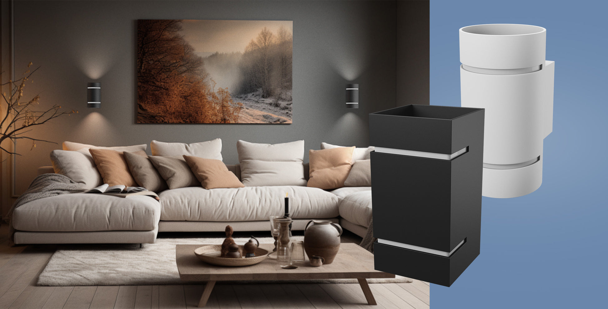 LED Wandleuchte SQUALLA LUMO G9 IP20 Innenleuchte eckig schwarz Up &amp; Down max. 6W