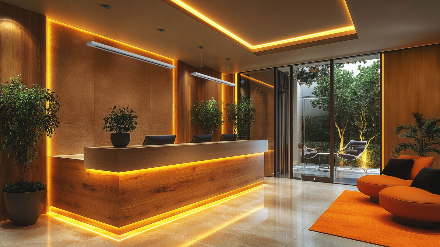 LED WLD PLANK 120cm Deckenleuchte 20-40W 4350lm Schwarz 40° 230V IP20 2700-6000K CCT
