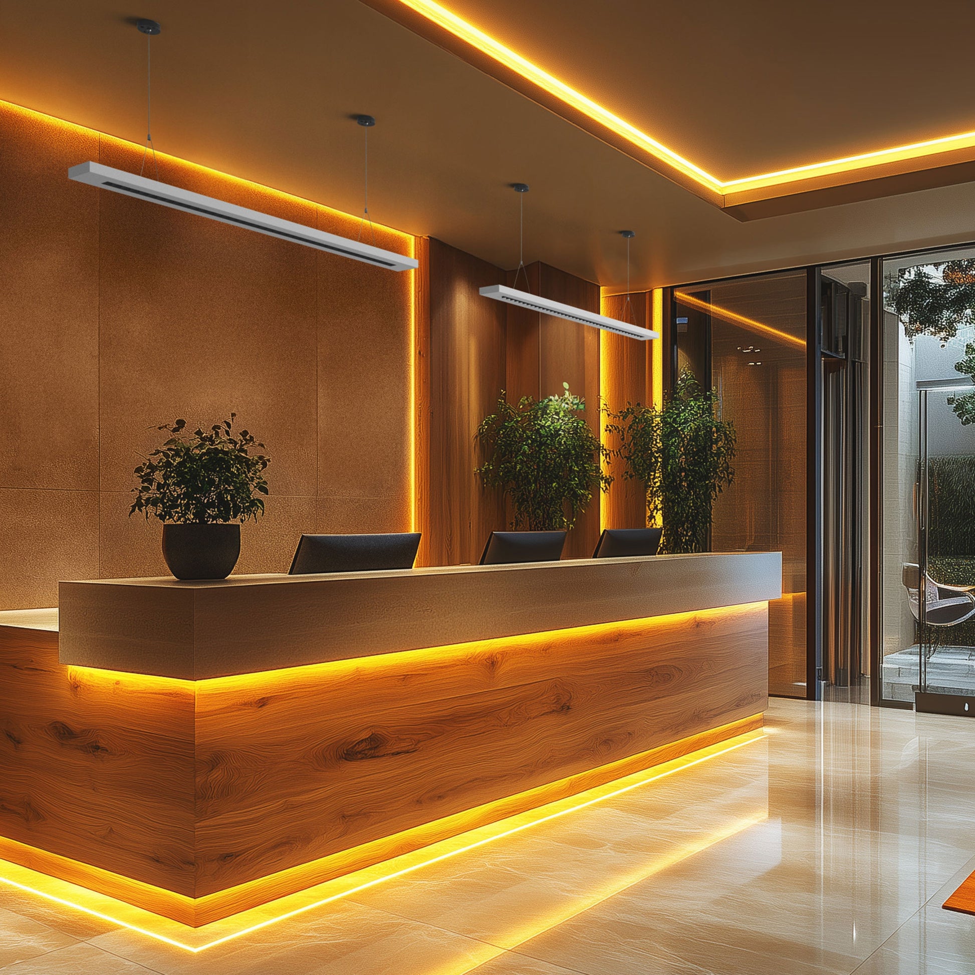 LED WLD PLANK 120cm Deckenleuchte 20-40W 4350lm weiss 40° 230V IP20 2700-6000K CCT