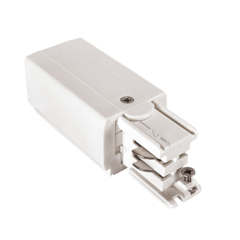 SPS 2 Einspeisung Links – 3-Phasen Stromschiene, Weiß, IP20