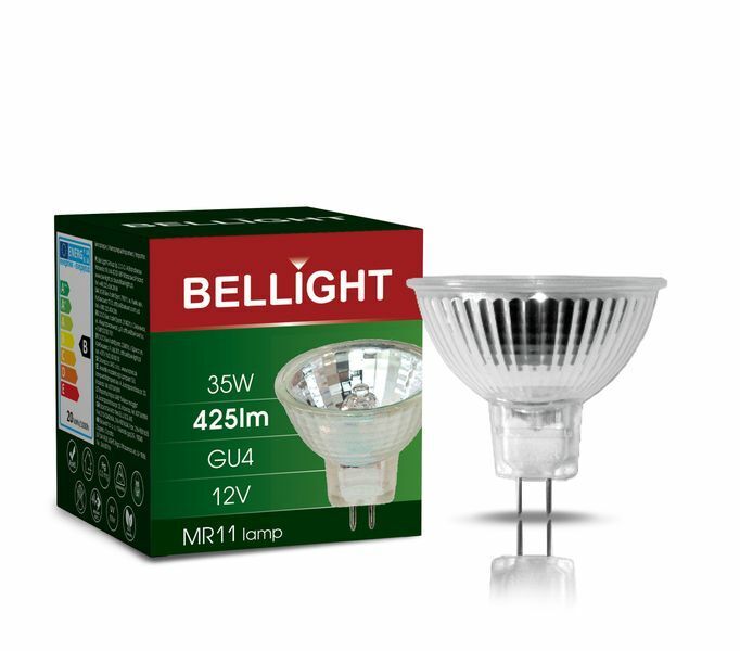 Bellight MR11 GU4 Halogen 35W Leuchtmittel 30° Birne 432lm 12V Warmweiß dimmbar