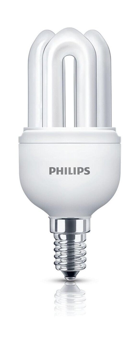 Philips E14 Energiesparlampe Genie 11W = 50W 600lm Spirale Warmweiß 2700K