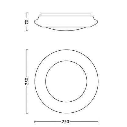 Philips LED ceiling light 6W = 9W 600lm Cinnabar Warm white 2700K 