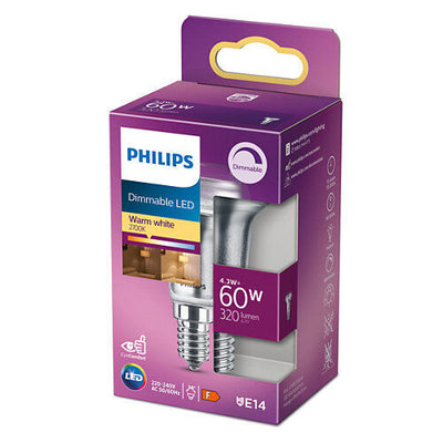 Philips LED E14 R50 4,3W = 60W Reflektor 320lm Warmweiß 2700K DIMMBAR