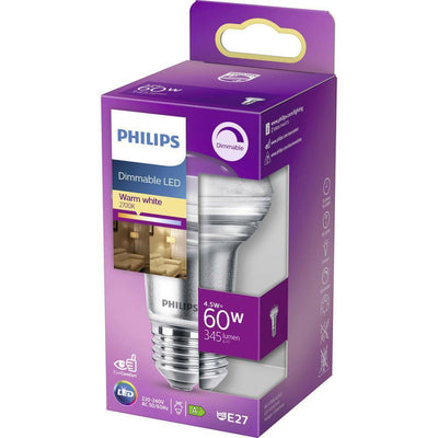 Philips LED E27 R63 4.5W = 60W Glas 36° Leuchtmittel 345lm Warmweiß 2700K DIMMBAR