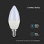 LED E14 C37 Kerzenform 5,5W=40W 470lm 200° 230V Neutralweiss 4000K