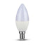 LED E14 C37 Kerzenform 5,5W=40W 470lm 200° 230V Neutralweiss 4000K