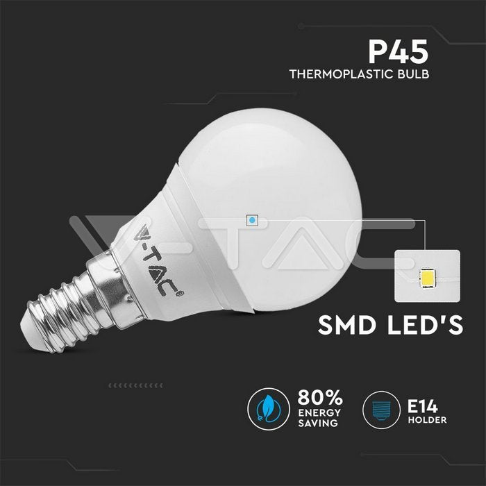 LED E14 G45 Tropfenform 4W=30W 320lm 180° 230V Kaltweiss 6400K