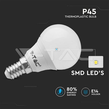 LED E14 G45 Tropfenform 4W=30W 320lm 180° 230V Kaltweiss 6400K