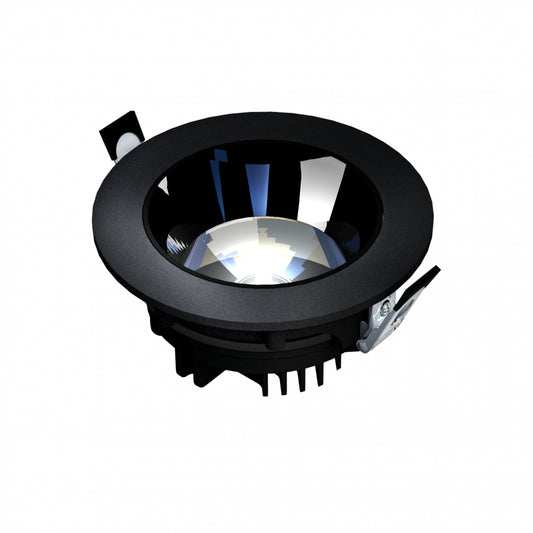 MIRROR MODEL L LED Einbaustrahler Spots Ø150mm 20W 30° 3000K Schwarz