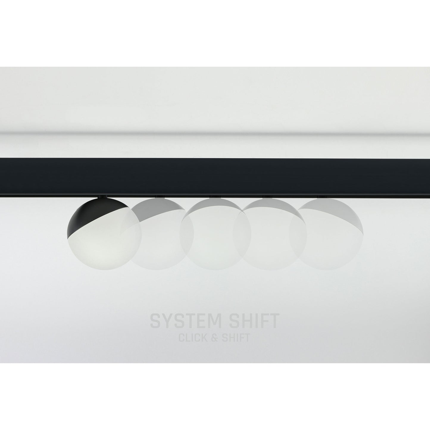 GLOBE LED Stromschienenstrahler 48V 5W Warmweiß Schwarz
