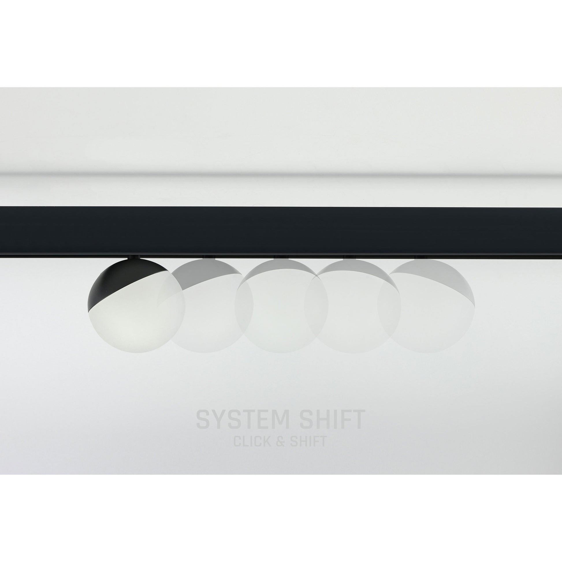 GLOBE LED Stromschienenstrahler 48V 5W Warmweiß Schwarz