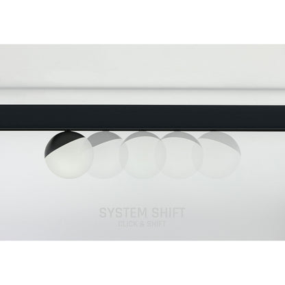GLOBE LED Stromschienenstrahler 48V 5W Warmweiß Schwarz