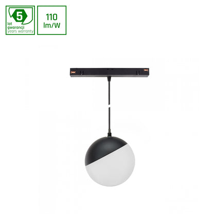 GLOBE P LED Stromschienenstrahler 48V 5W Warmweiß Schwarz