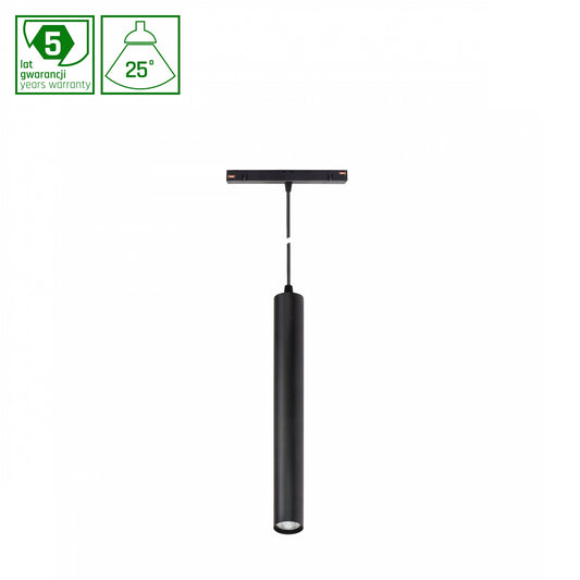 HANGIT LED Stromschienenstrahler 48V 12W 25° Warmweiß Schwarz