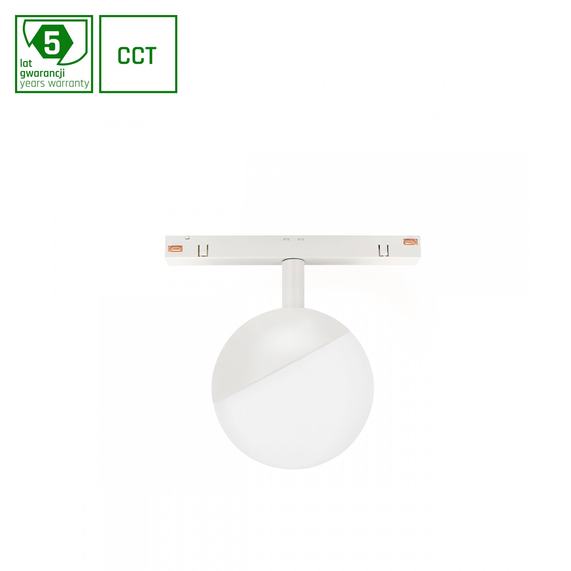 GLOBE LED Stromschienenstrahler 48V 5W CCT Smart Dimmbar Weiß