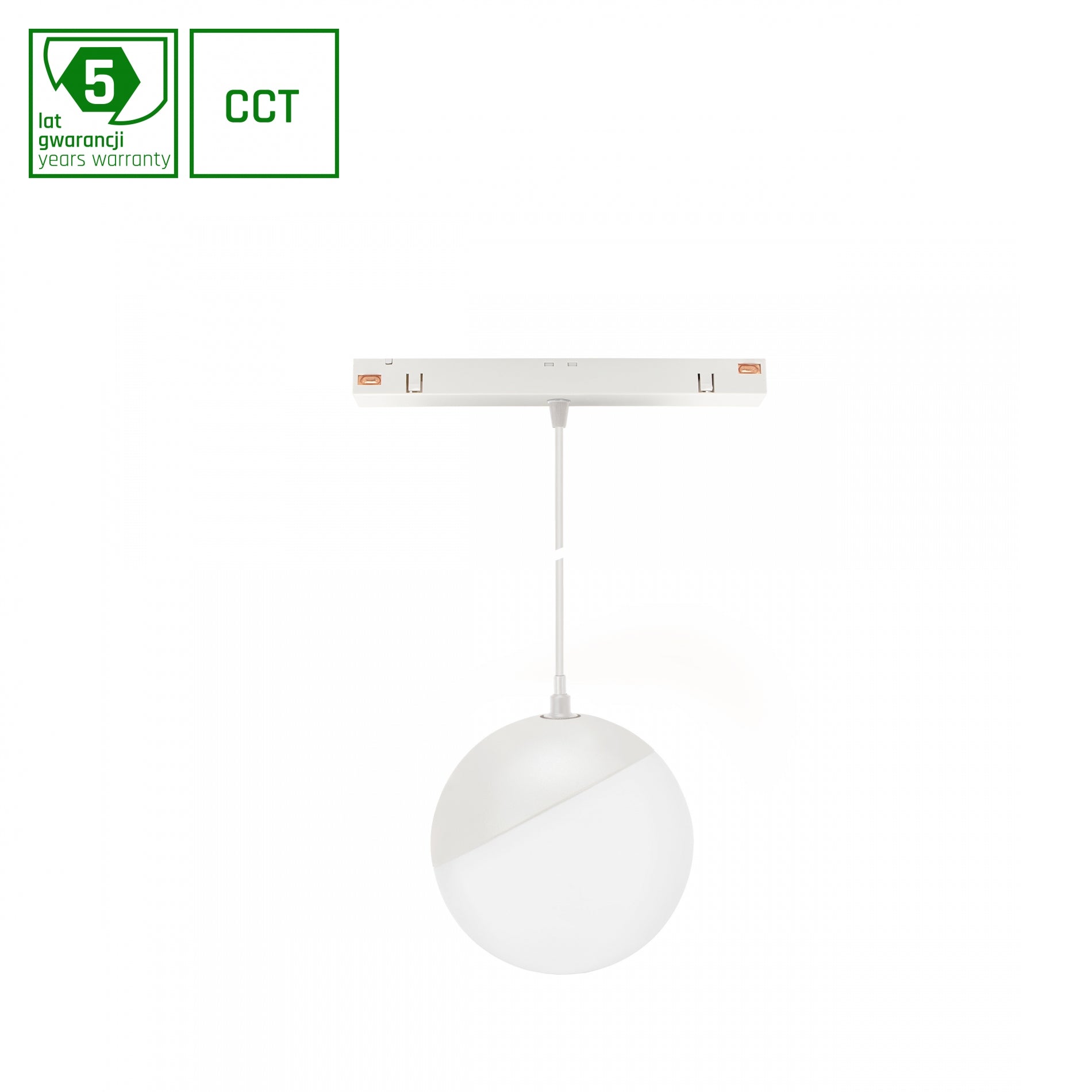 GLOBE P LED Stromschienenstrahler 48V 5W CCT Smart Dimmbar Weiß