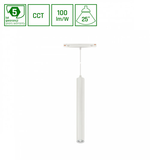 HANGIT LED Stromschienenstrahler 48V 12W 25° CCT Weiß