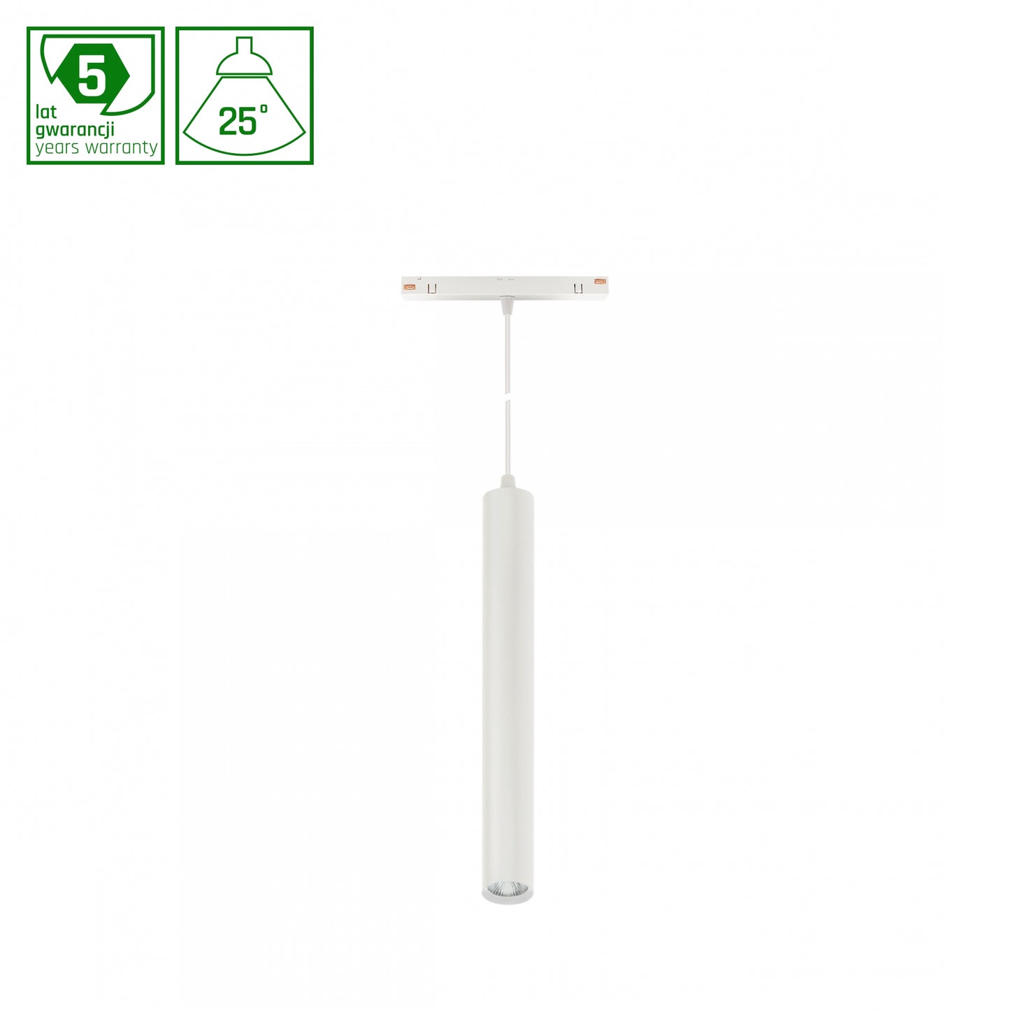 HANGIT LED Stromschienenstrahler 48V 12W 25° Warmweiß Weiß