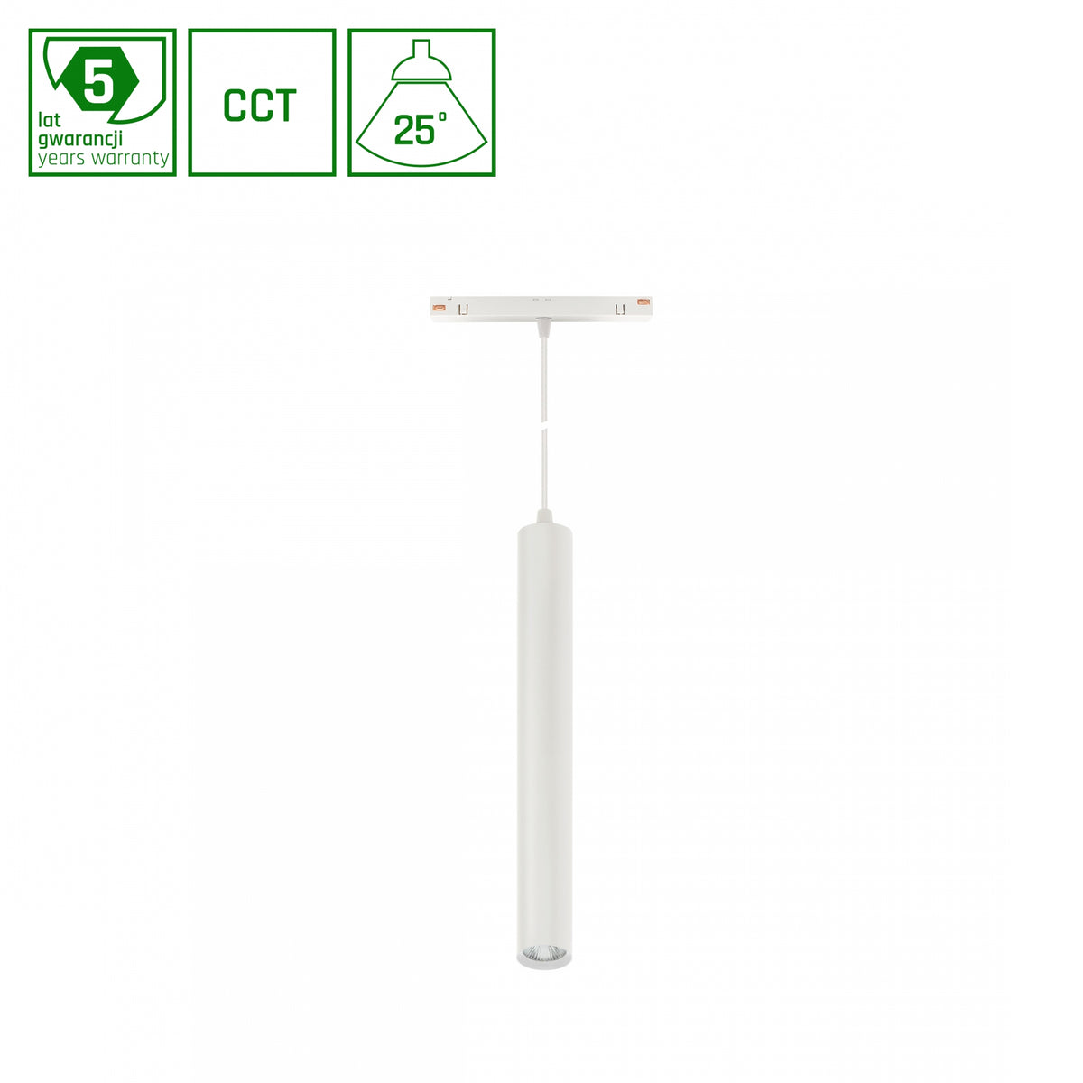 HANGIT LED Stromschienenstrahler 48V 12W 25° CCT Smart Dimmbar Weiß