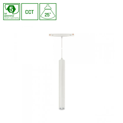 HANGIT LED Stromschienenstrahler 48V 12W 25° CCT Smart Dimmbar Weiß