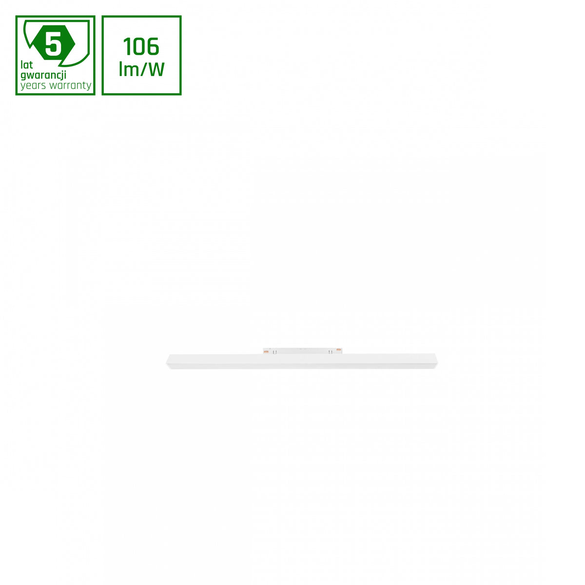 LINE M LED Stromschienenstrahler 48V 17W Warmweiß DALI Dimmbar Weiß